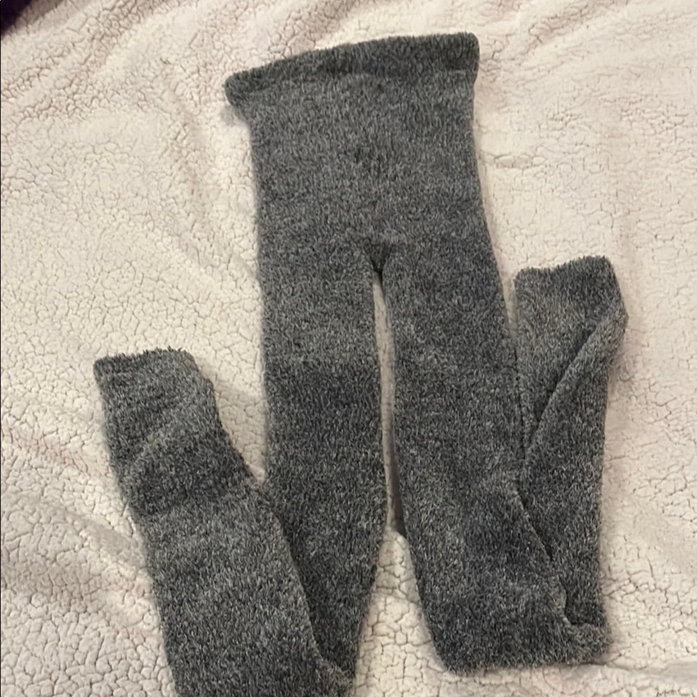 Cozy Gray Knit Leg Warmers